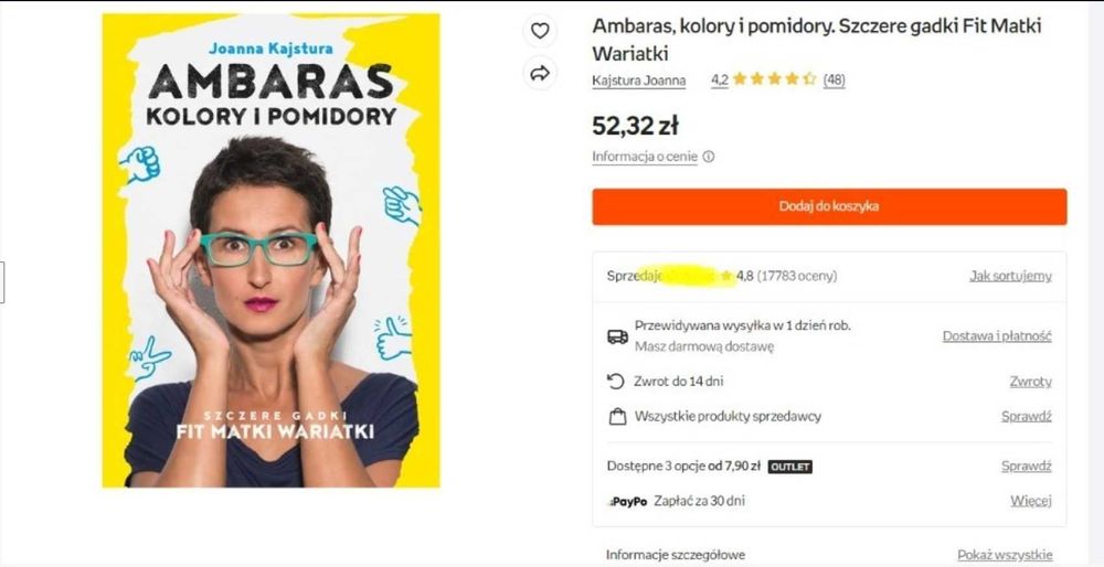 NOWA Książka ,,Ambaras Kolory i Pomidory'' Joanna Kajstura