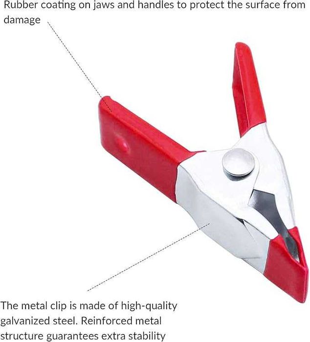 Zaciski  metalowe 12 sztuk