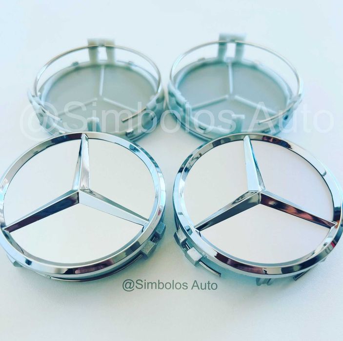 4 Centros Tampas Jantes Mercedes-Benz