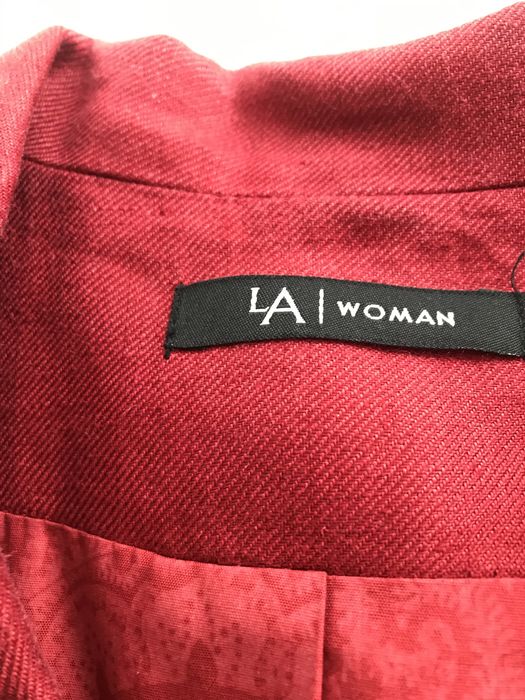 Fato casaco e calça, em linho para senhora/jovem