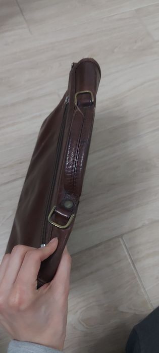 Torebka skórzana retro listonoszka