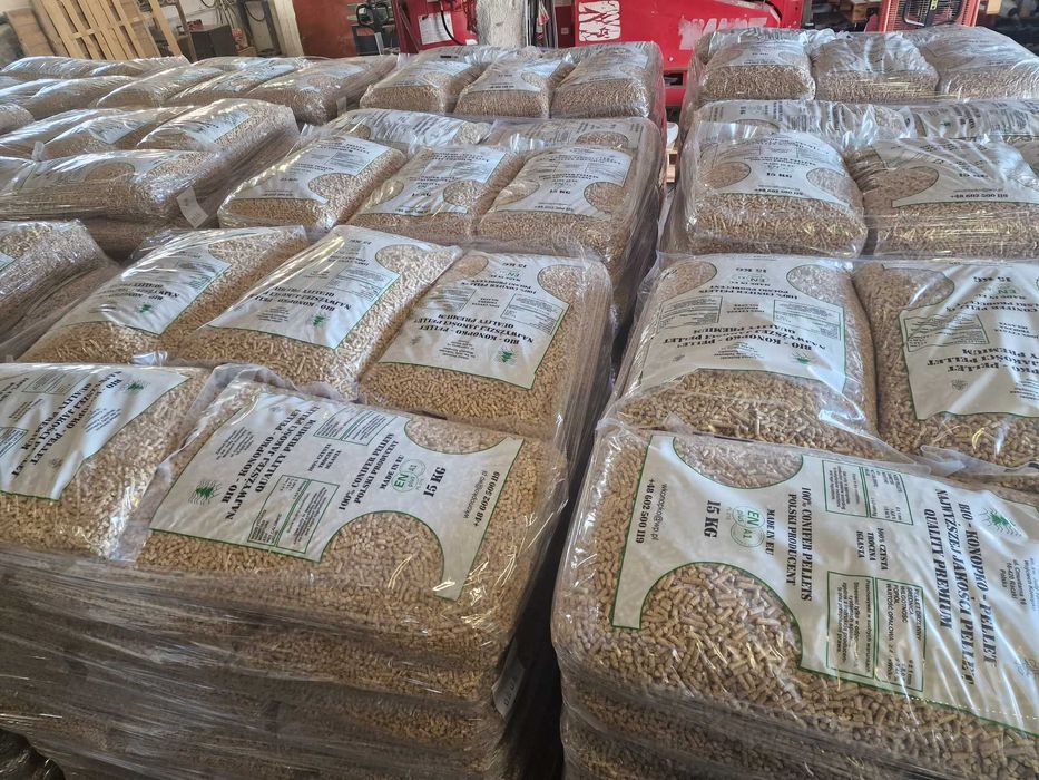 Pellet 6 mm Certyfikat ENplus A1 Bio Konopko Pellet Raczki Producent