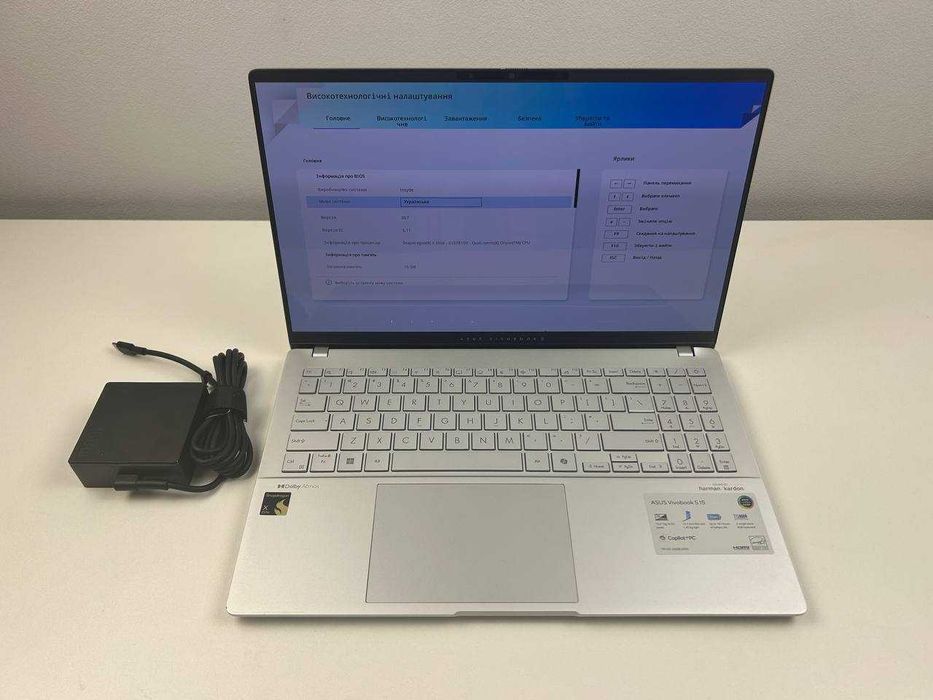 Ноутбук ASUS Vivobook S 15 S5507QA-DS96 15.6" OLED 3K 120Гц Snapdragon® X Elite X1E-78-100 16GB Qualcomm Adreno X1