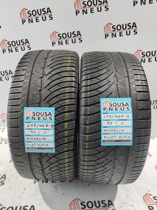 2 pneue semi novos 245/40R18 Michelin - Oferta dos Portes