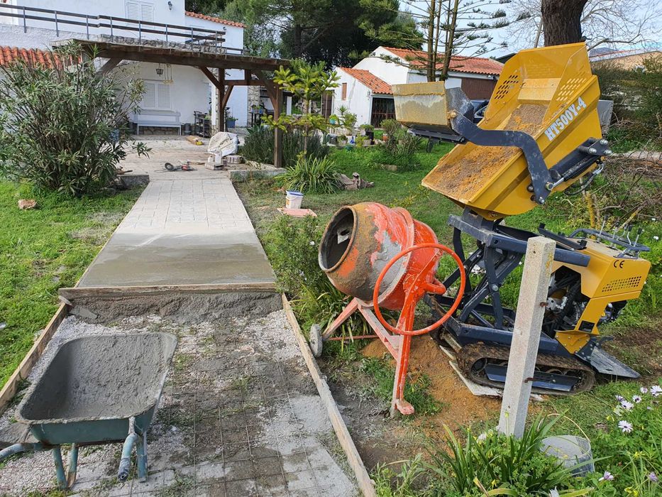 Minidumper, 500kg de carga, elevação e pá