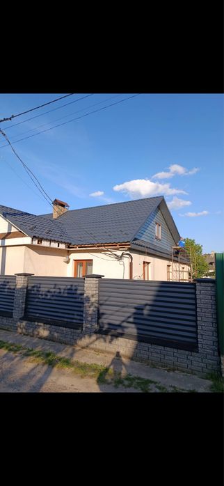Покрівельні роботи. Перекриття дахів. Металочерепиця
