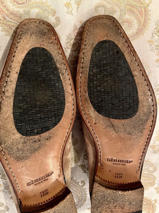 Мужские Итальянские замшевые туфли