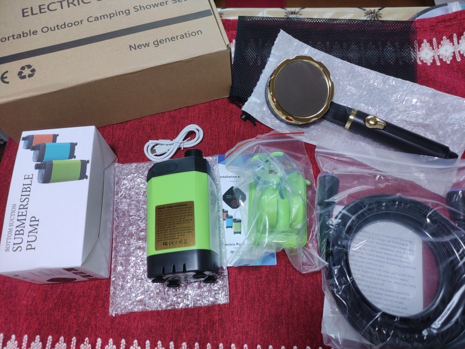 Портативний акумуляторний душ на 6000мАг