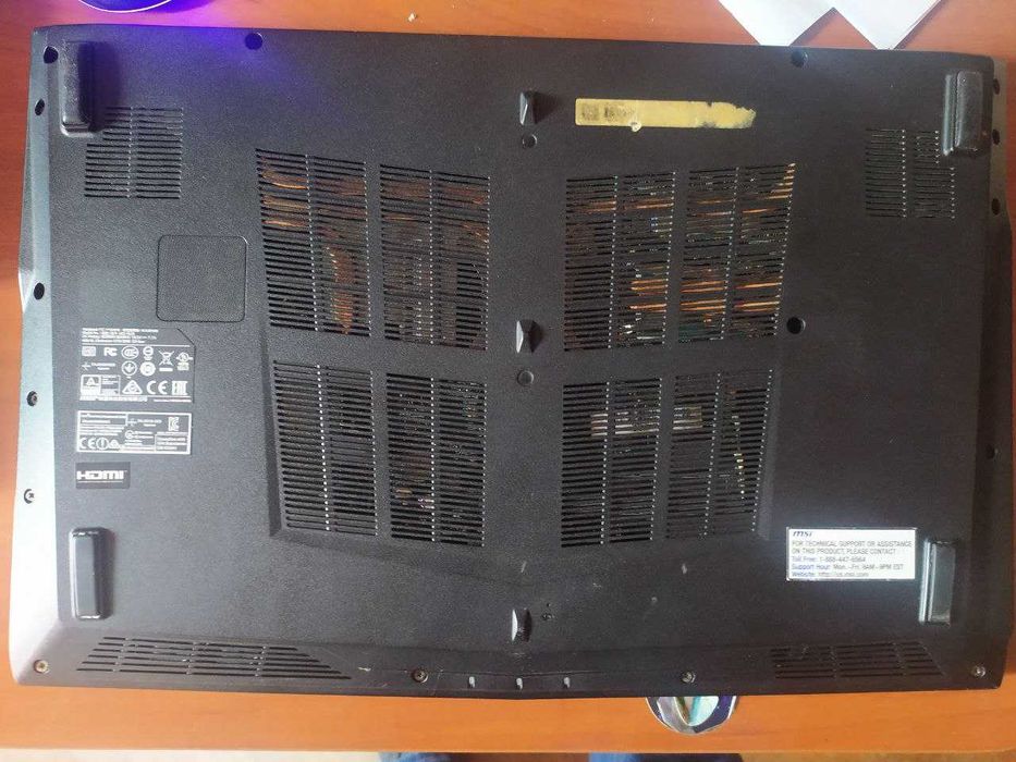 Ноутбук MSI i7-7700hq | gtx 1050 | 16Gb ddr4 | Дохлий процесор