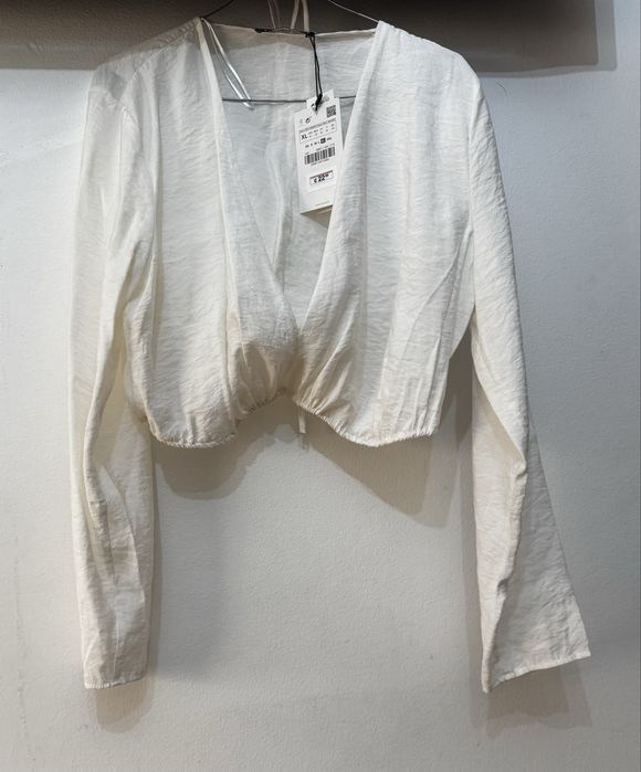Camisa cruzada zara