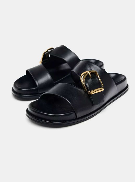 Шльопанці чорні zara 36