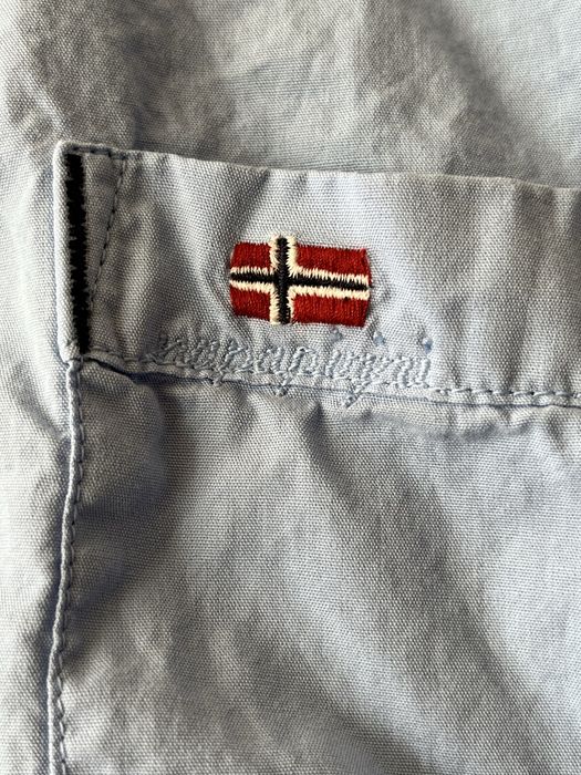 Koszula Napapijri męska niebieska XXL Slim Fit
