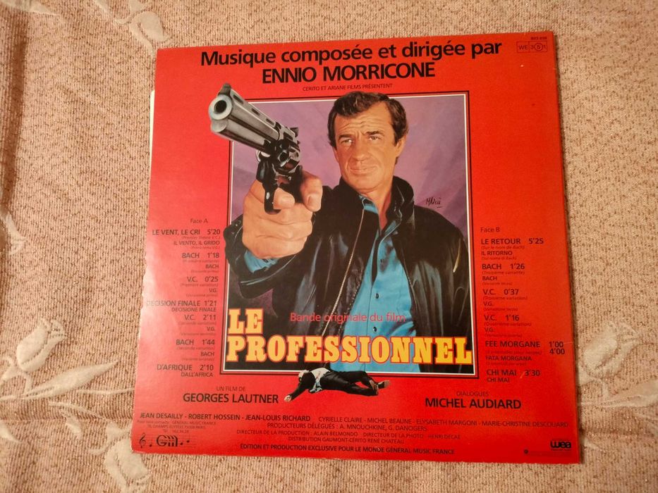 Disco Vinil 1981 Ennio Morricone " Le Professionnel"