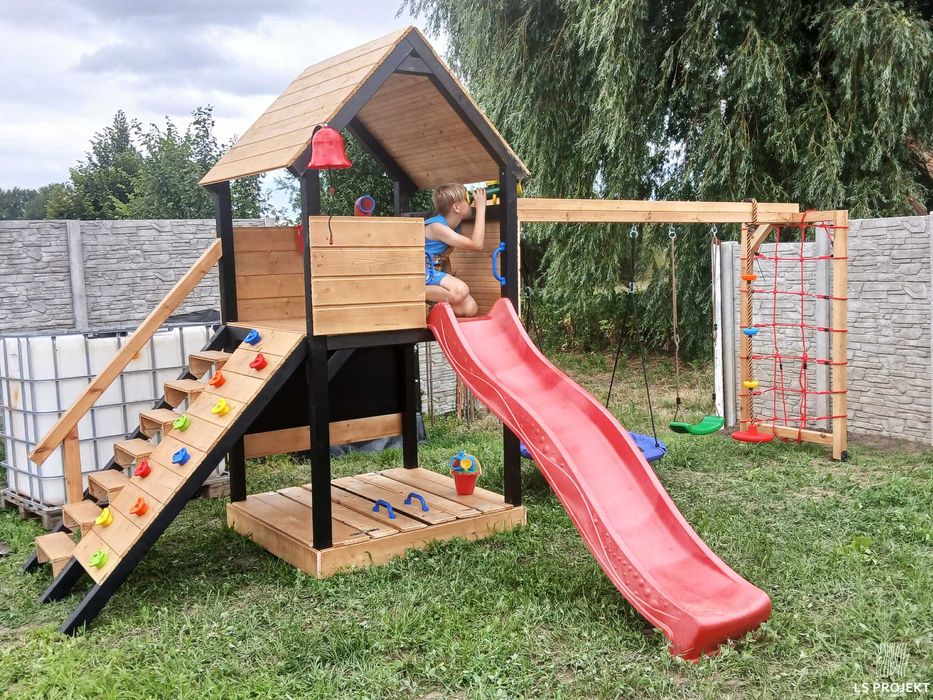 Plac zabaw domek dla dzieci huśtawki zjeżdżalnia wspinaczka‼️gwarancja