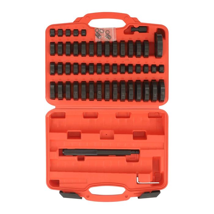 Zestaw 51 Elementów do Montażu i Demontażu Łożysk i Tulei w Walizce