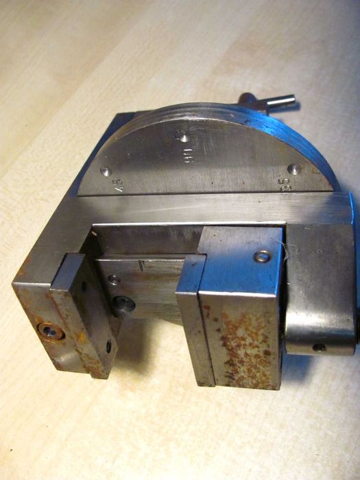 Imadło precyzyjne stołowe obrotowe - wykonane pod własny projekt