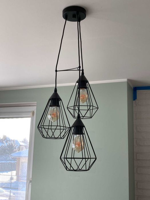 Lampa wisząca potrójna diament