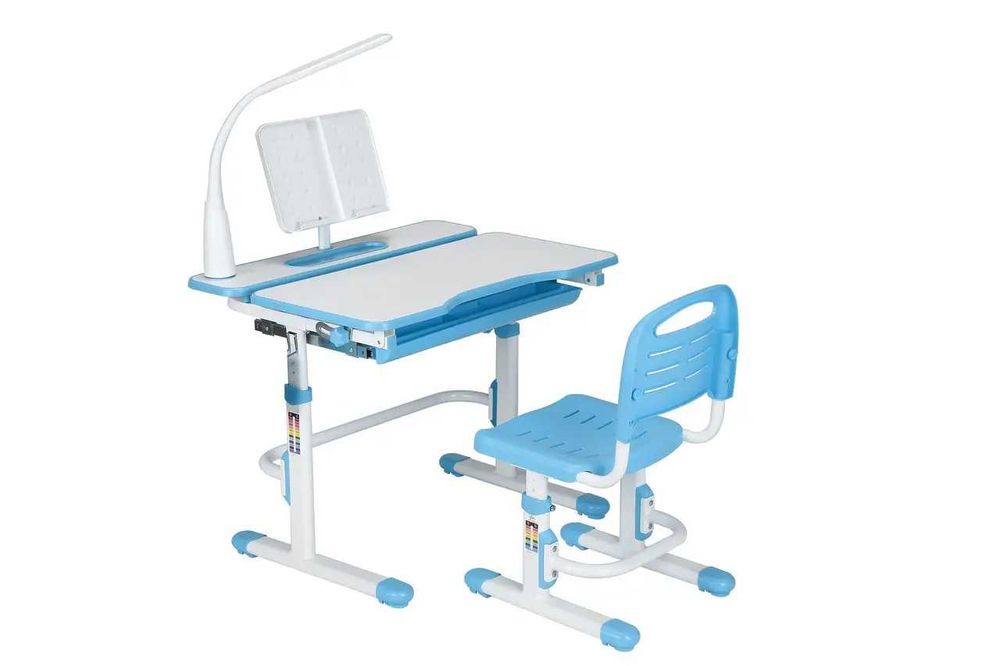 Комплект Cubby парта та стілець-трансформери Botero Blue