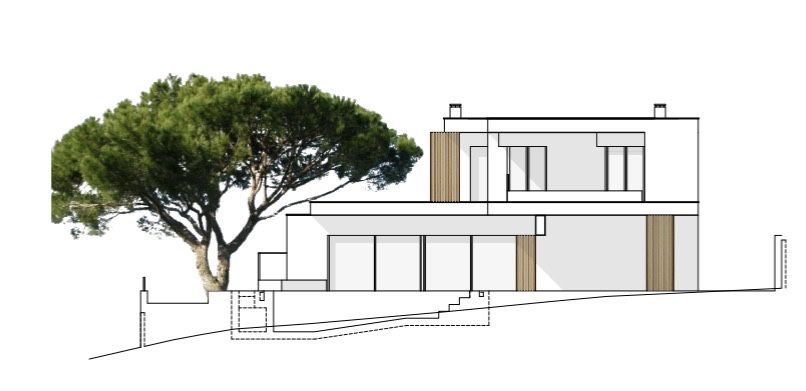Terreno para Construção com Projeto Aprovado — Moradia T4 com Piscina