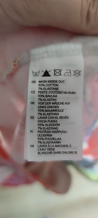 Sukienka kolorowa mini H&M S/36/8 lato elastyczna tuba dopasowana