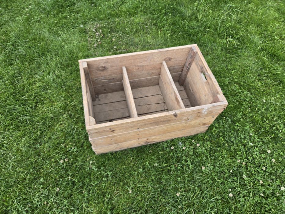 Mocna drewniana skrzynia 71x45x35cm