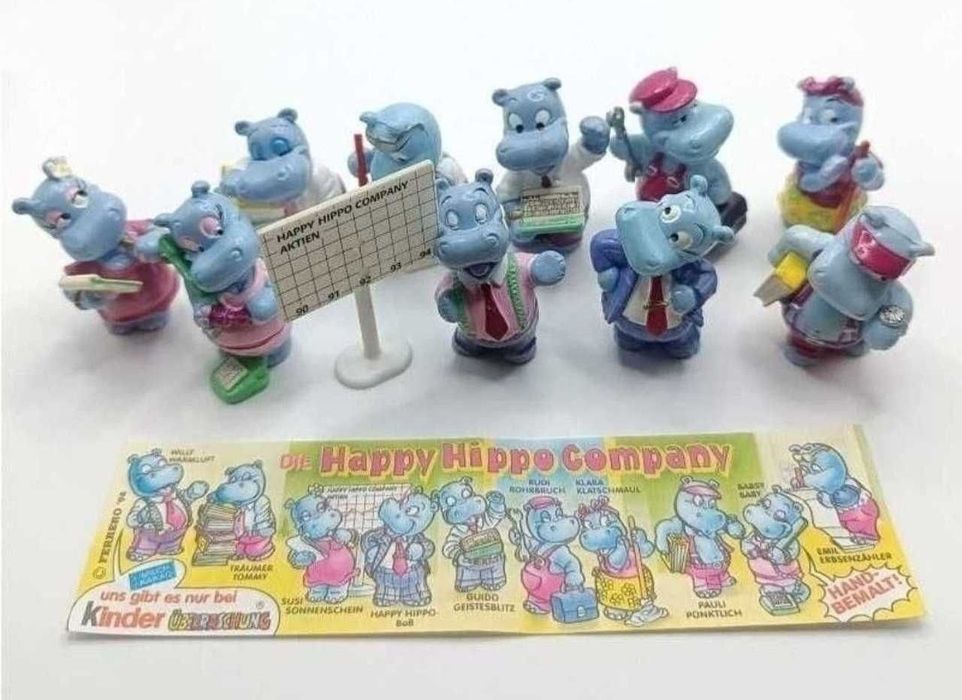 Figurki Kinder niespodzianka hippo biuro praca