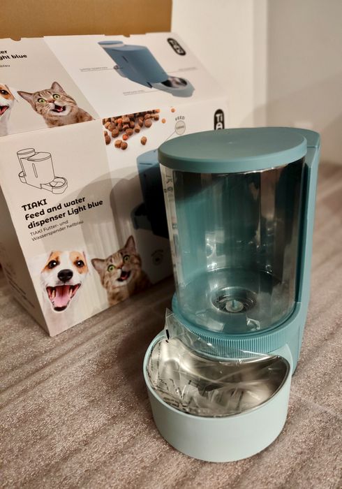 Dispensador de comida e água para cão ou gato