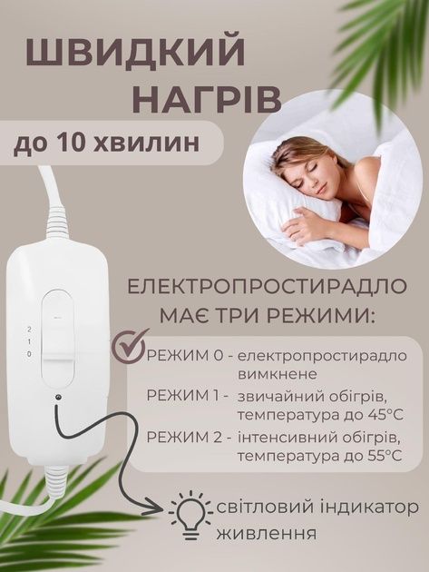 Електропростирадло 70*150 / 120*160 / 150*170 / 40*50 / 50*80 / 60*130 та ін. |  Електрогрілка  |  Электропростынь с подогревом Фабричная Турция