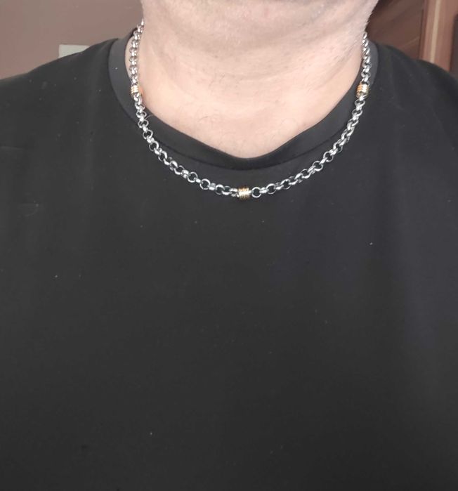 Naszyjnik rolo 55 cm stal szlachetna + pudełko