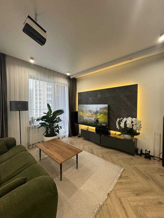 Уютная 1к в Аркадии, проектор.СТИЛЬ. балкон . ЖК Атмосфера. ЕВРОРЕМОНТ