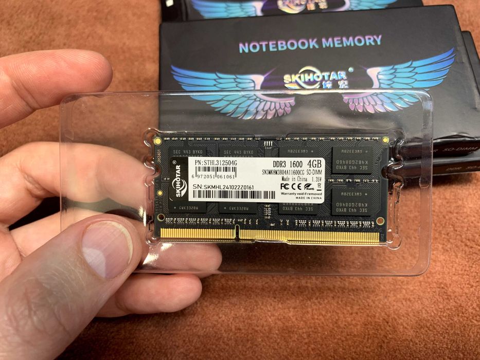 DDR3 8gb та 4gb SO-DIMM