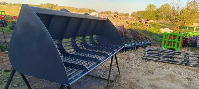 Łyżka ażurowa przesiewowa do tura do ziemniaków kamieni buraków DOWÓZ