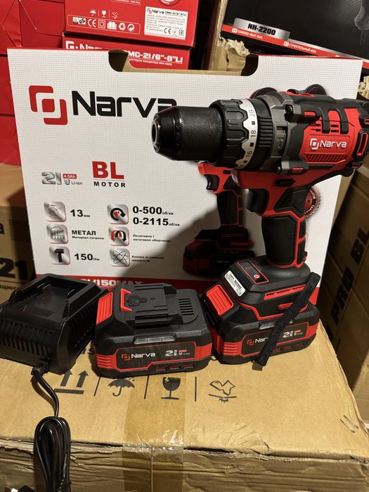 Шуруповерт ударный акумуляторний NARVA NCD-21/150 Max