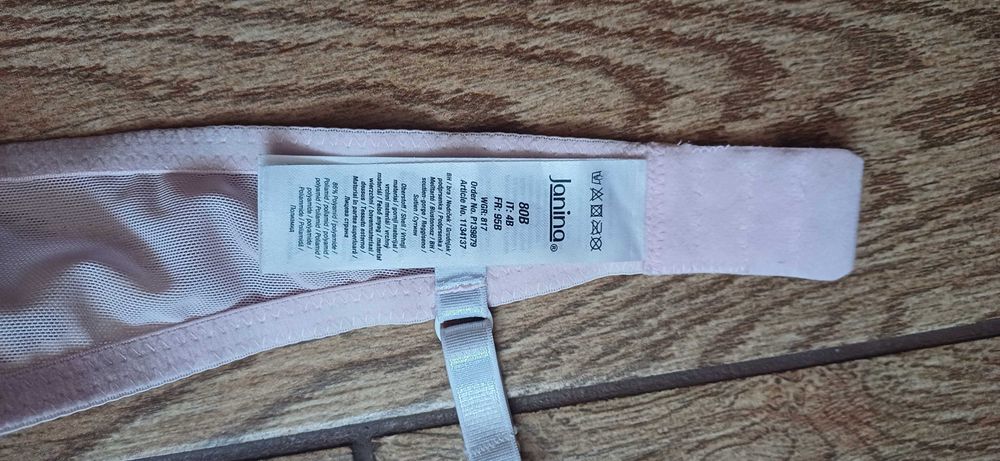 Różowy biustonosz Janina r. 80 B push up