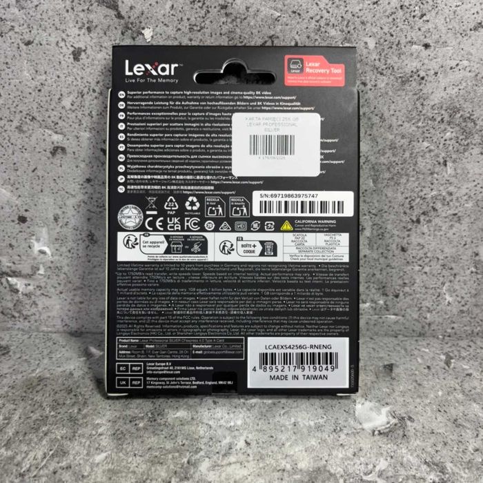 Karta pamięci CompactFlash Lexar LCAEXS4256G-RNENG 256 GB| Nowe | Gwarancja | Firma