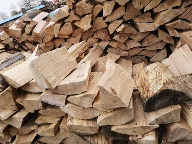 Drewno kominkowe opałowe suche sezonowane świeże opał drzewo