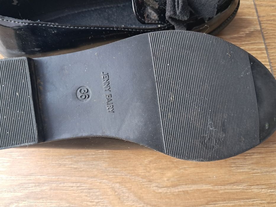buty dziewczęce czarne lakierki 36 jenny fairy