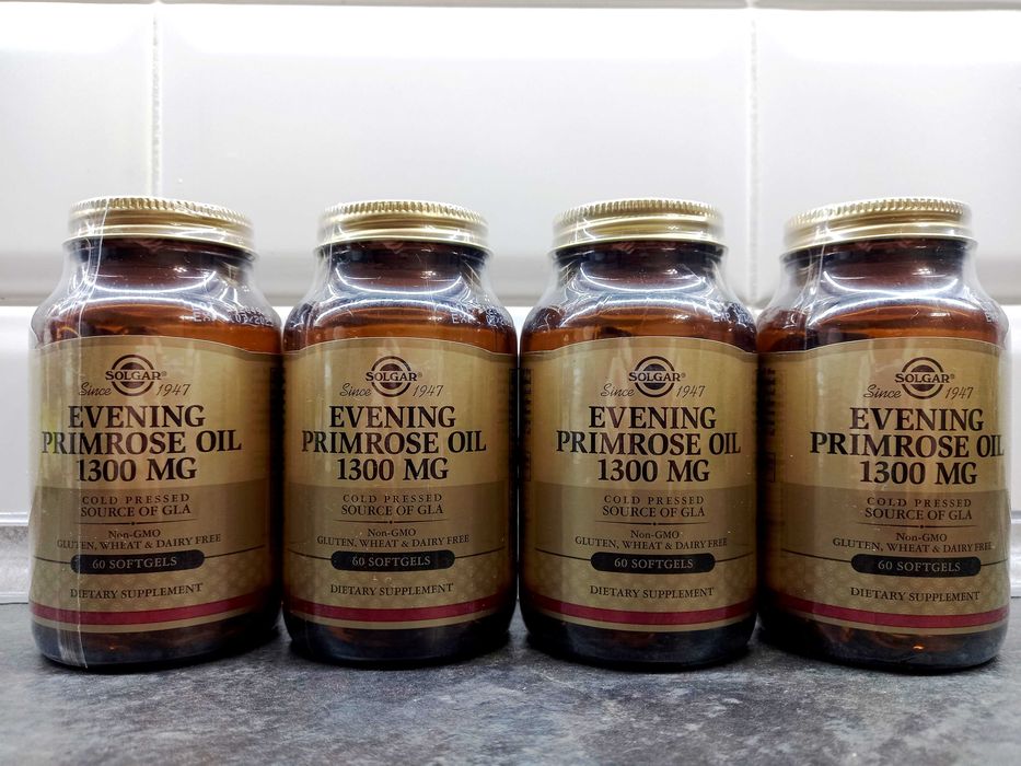 Solgar, Evening Primrose Oil 1300 мг (60 капс), масло примулы, примула