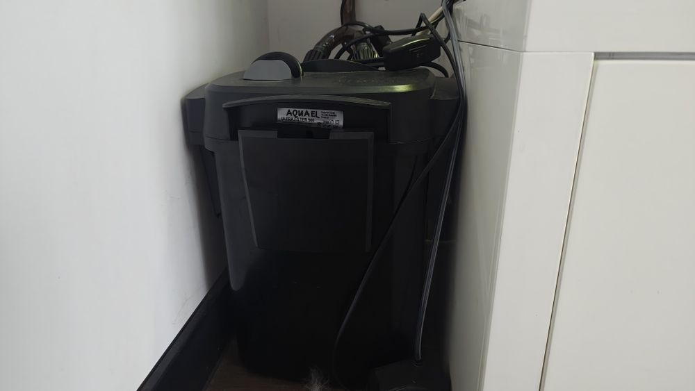 Akwarium 170L. Panorama Aquel z szafką, filtr zewnętrzny  LED