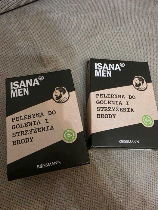 2x ISANA Men Peleryna do golenia i strzyżenia brody, Rossmann