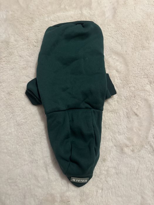 Zielona bluza z kapturem dla psa/kota petsin