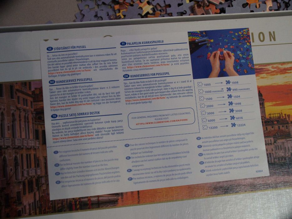 Puzzle Clementoni Wenecja 1000