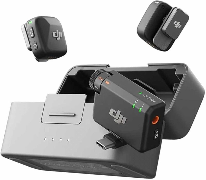 Mikrofon dynamiczny DJI Mic Mini (2 TX + 1 RX + Etui Ładujące)