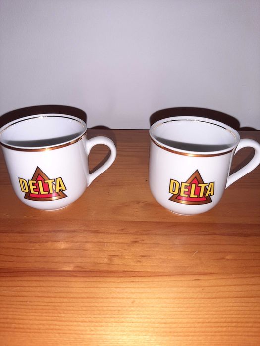 Conjunto de Chávenas de Coleção Café Delta, Série Ouro