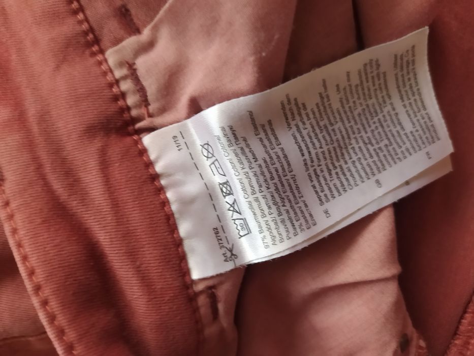 Damskie bojówki pudrowy róż 44 XXL bawełna Cecil spodnie