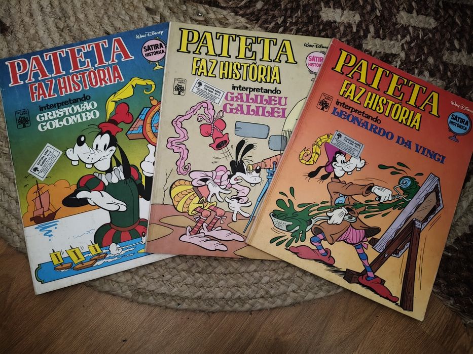 3 livros de banda desenhada Pateta