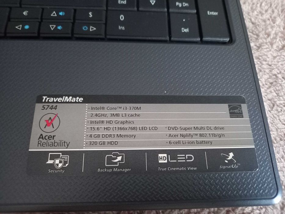 Laptop acer 5744