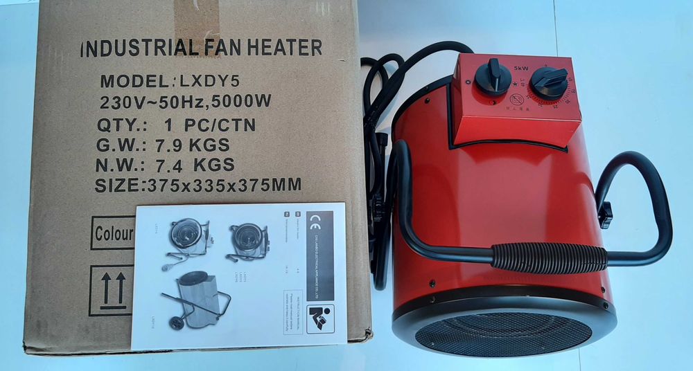 Теплова гармата 5кВт 220В Crown тепловентелятор пушка