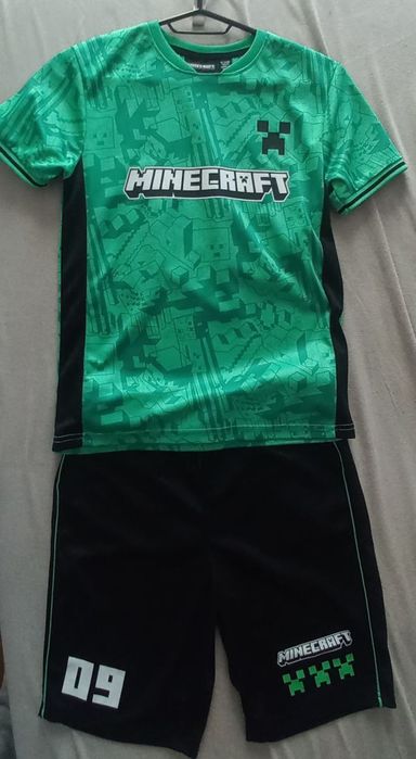 Komplet Minecraft koszulka + spodenki 146 (10–11 lat) ODBIÓR OSOBISTY