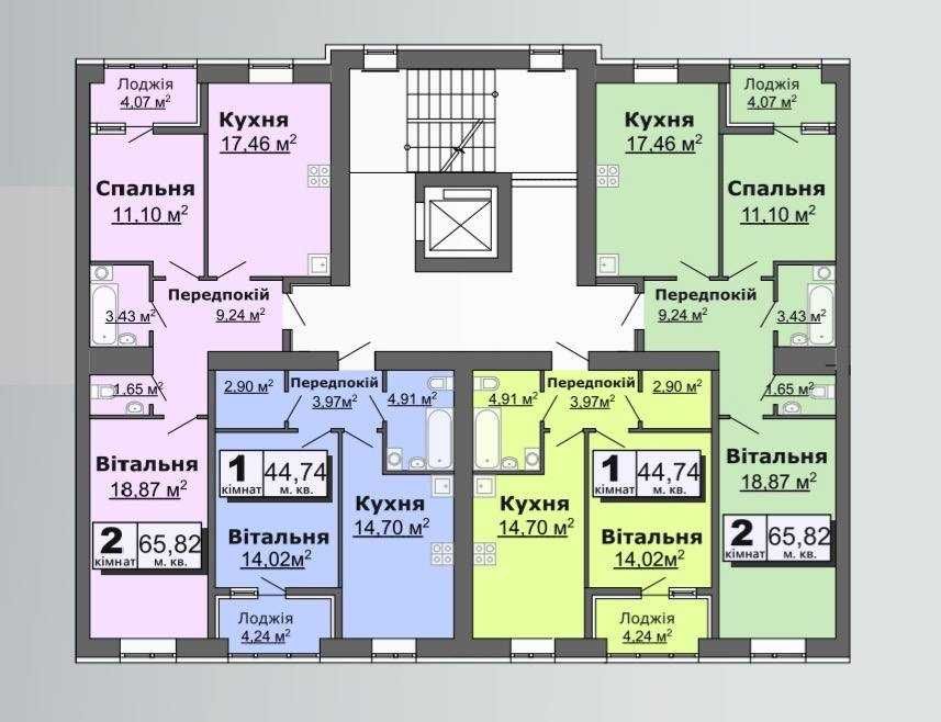 1кім квартира 7пов ЖК "Ковельська Голандія"